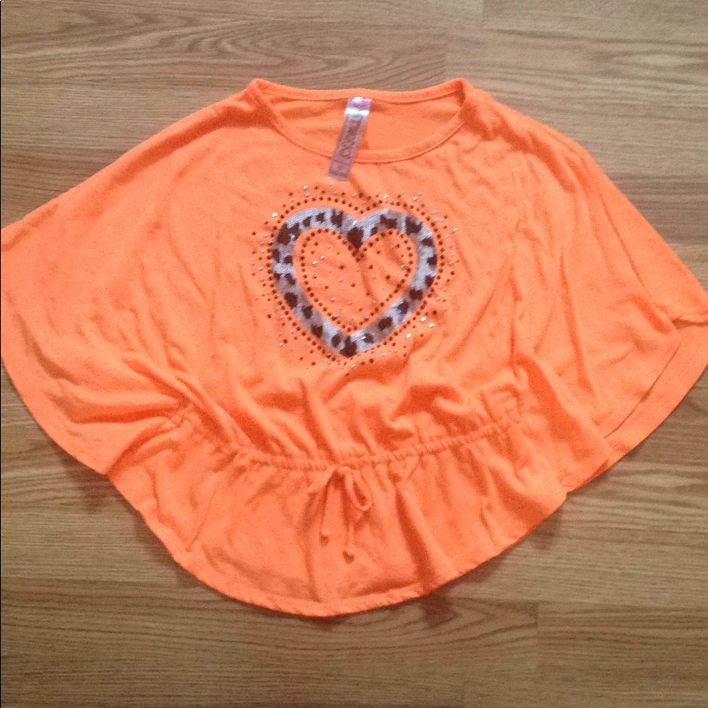 Knitworks neon orange shirt